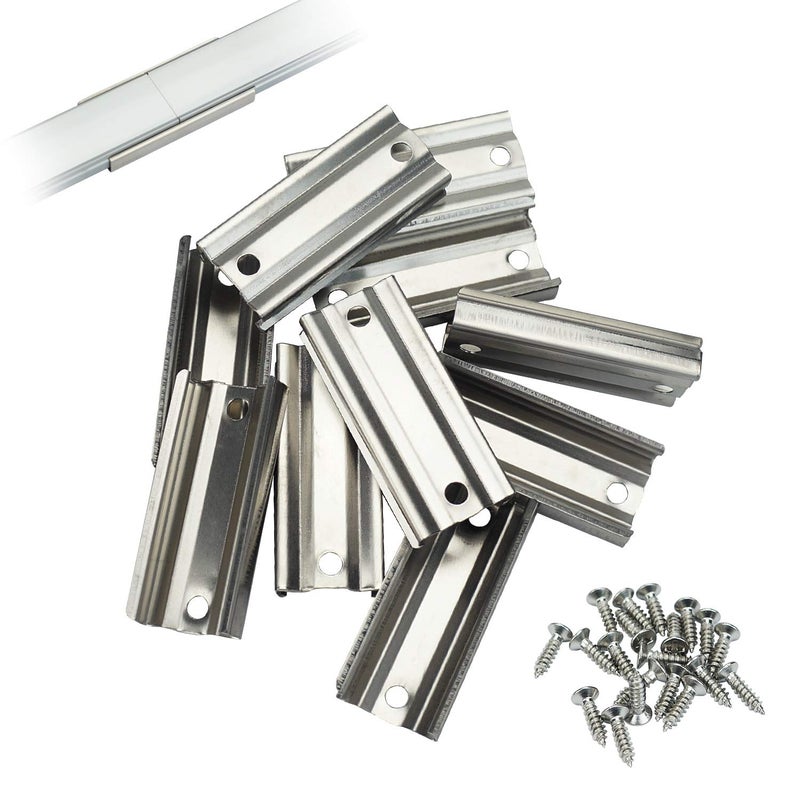 Muzata 10Pack Extension Connector for LED Channel fit Muzata U1SW U101 U107 U108 17MM Width U Shape LED Channel for Longer Connection LCB1 - Image 1